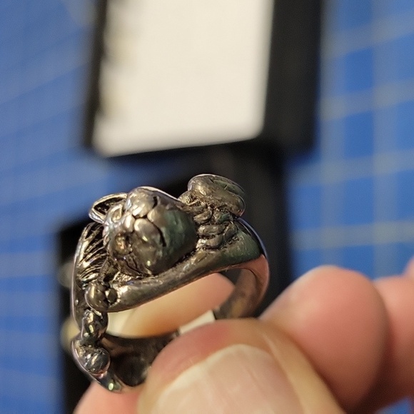 Squirrel All Around Pewter Ring Size 6.5 - Picture 2 of 5